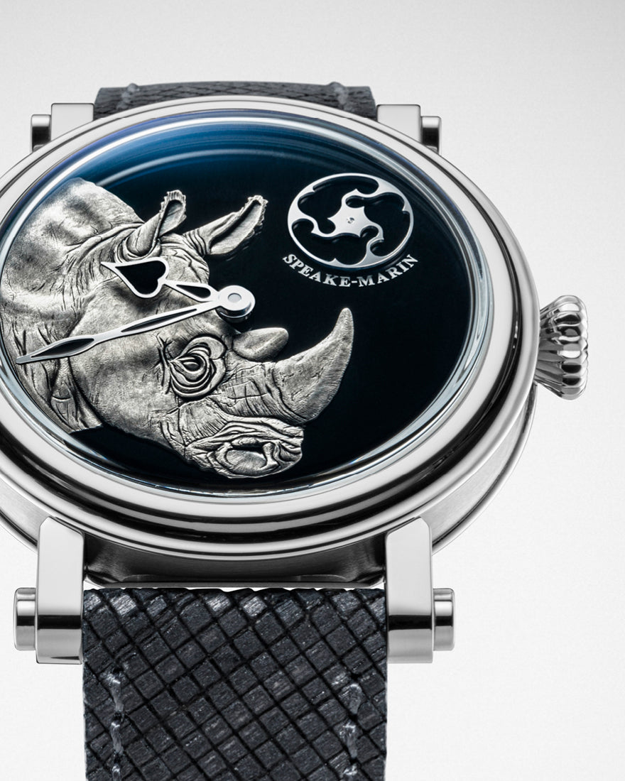 Speake-Marin Rhinoceros klokke titan håndgravert