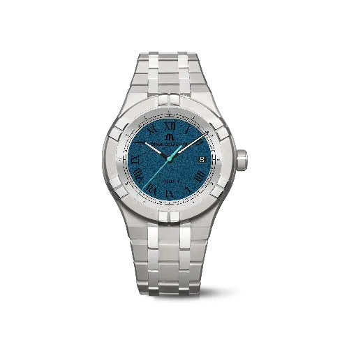 Label Noir Aikon Automatic 42MM klokke titan blå romertall