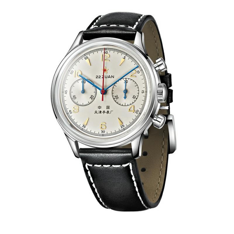 Sea-gull 1963 819.87.1963 herreklokke beige kronograf