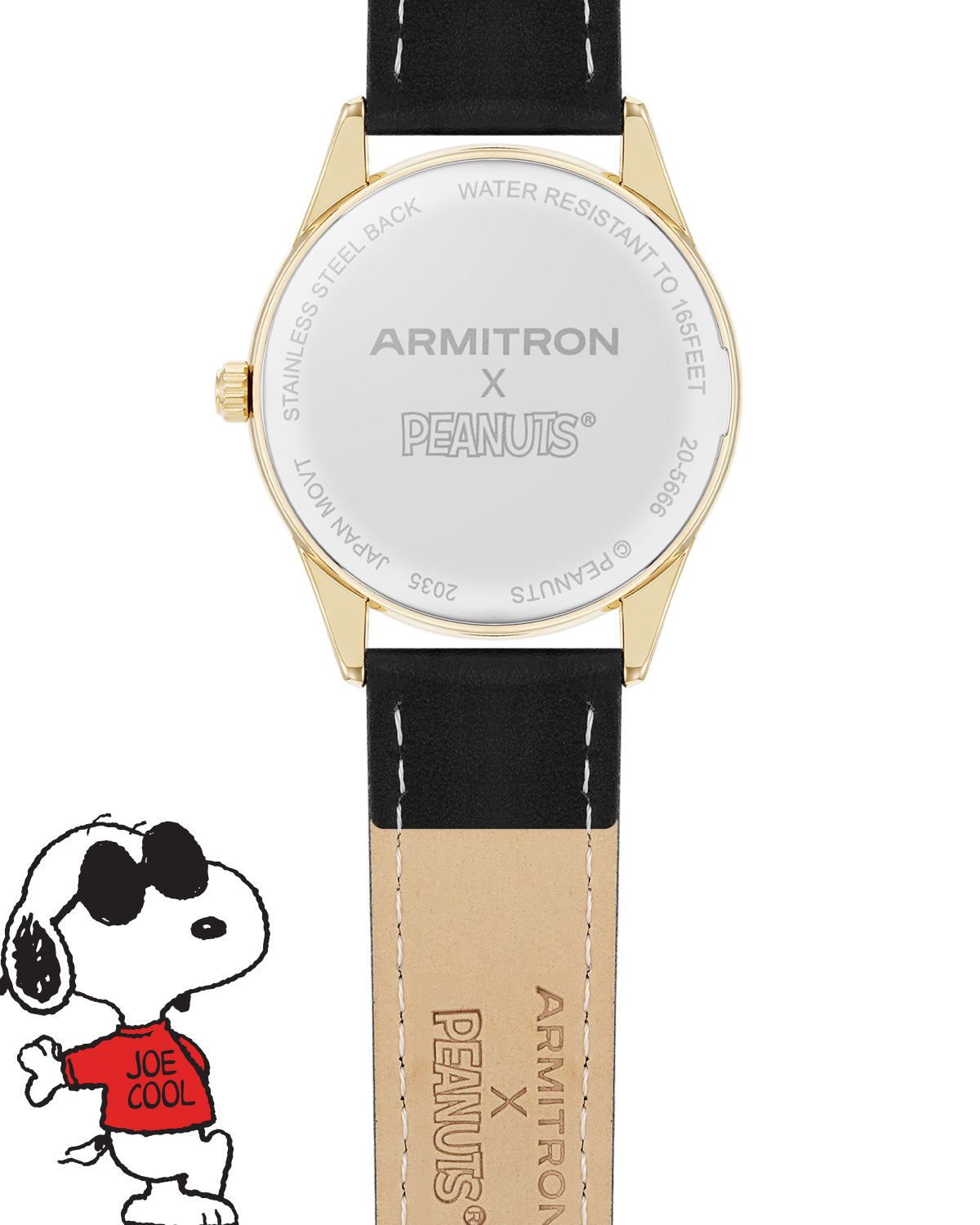 Armitron Peanuts Golden Cool herreklokke 36mm limited
