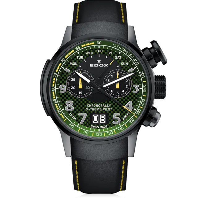 Edox Chronorally X-Treme Pilot Limited Edition klokke kronograf