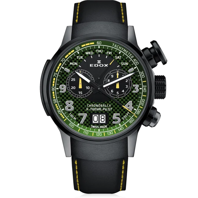 Edox Chronorally X-Treme Pilot Limited Edition klokke kronograf