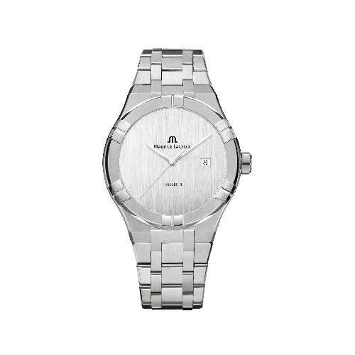 Label Noir Aikon Automatic 42MM armbåndsur stål hvit
