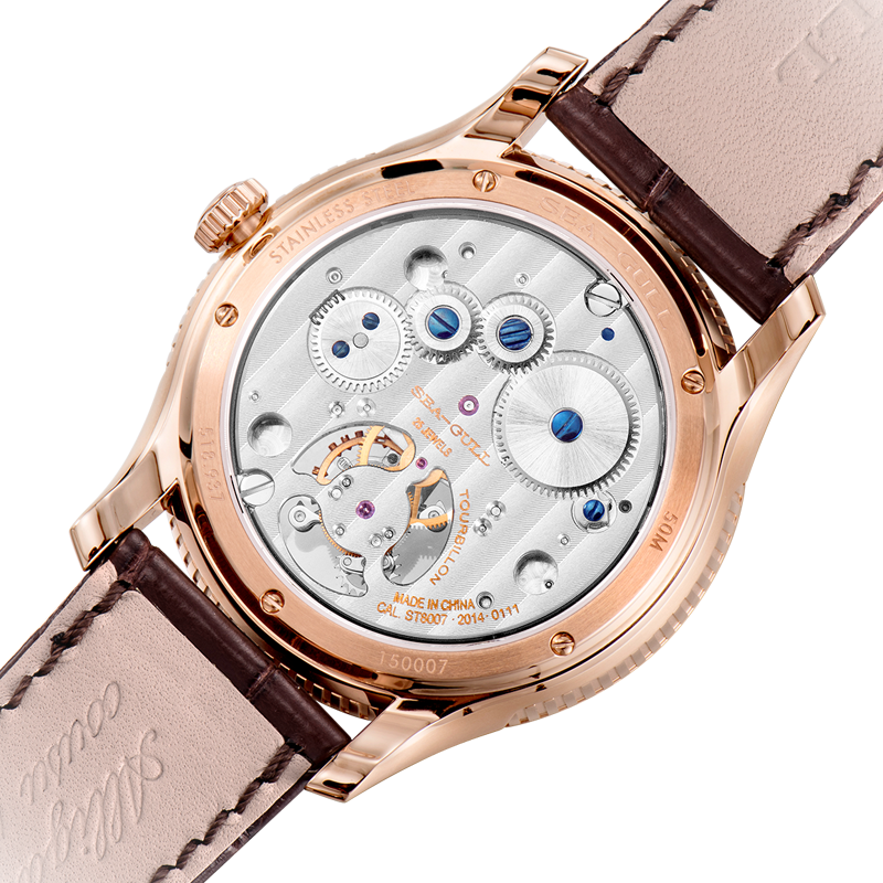 Sea-gull Artisan Heritage 518.937 herreklokke hvit 41 mm