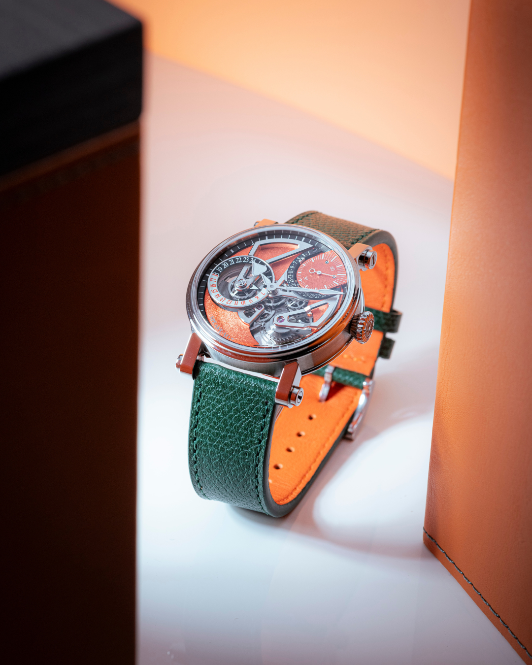 Speake-Marin Dual Time Terracotta klokke 42mm titan