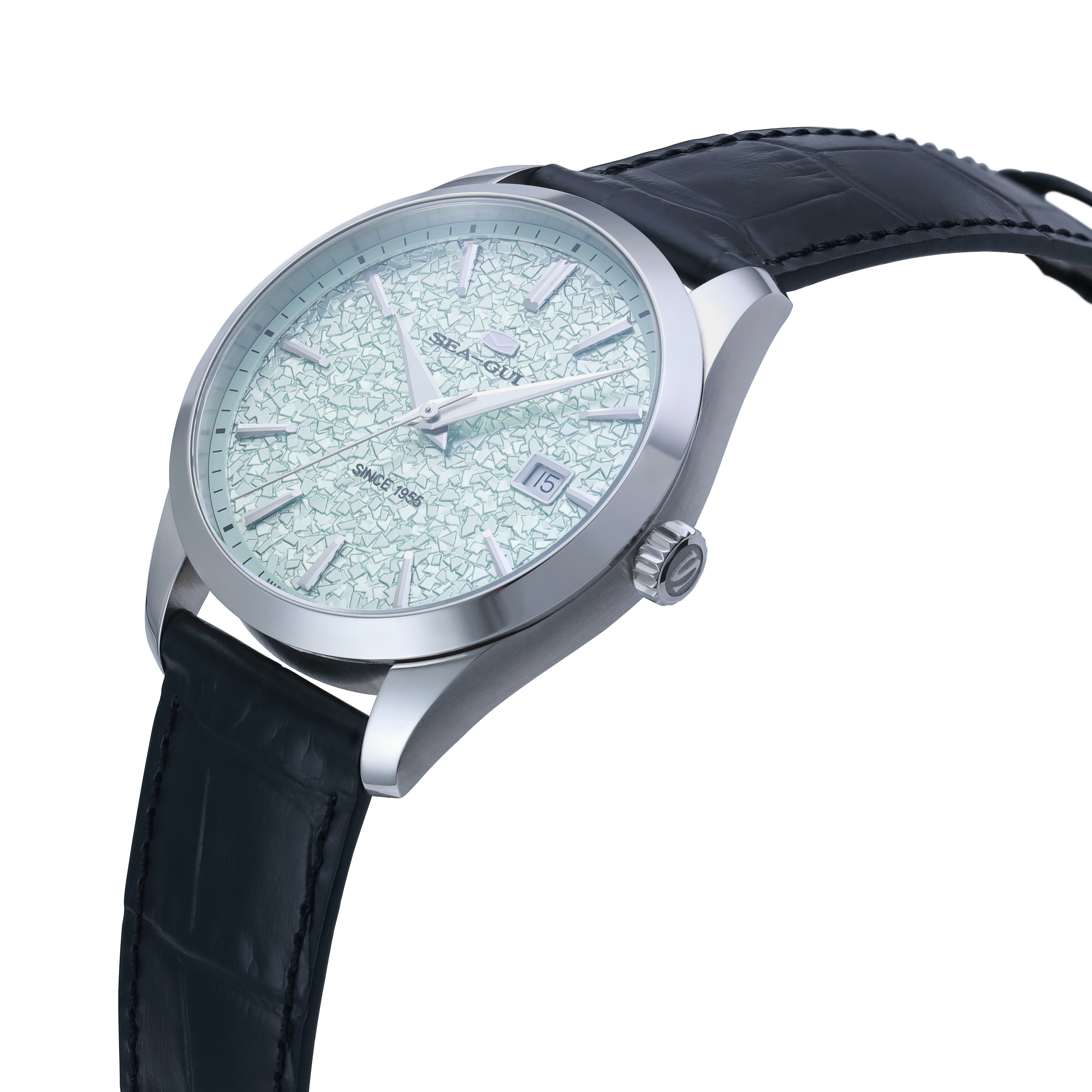Sea-gull Qingjia 819.92.3026 dressklokke grønn 40mm