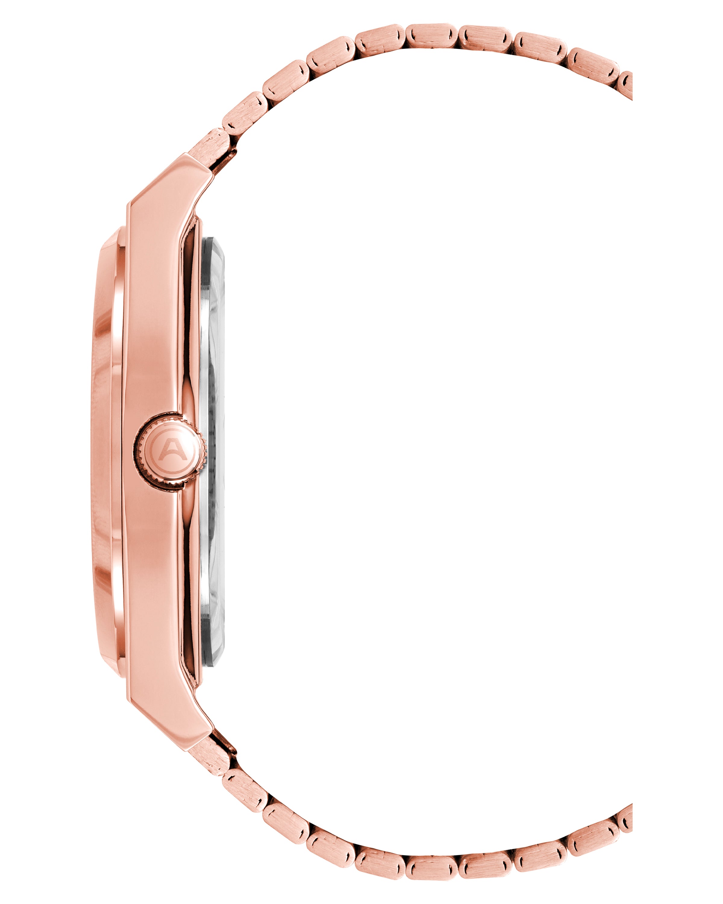 Armitron 1975 40mm herreklokke sort roségull stål