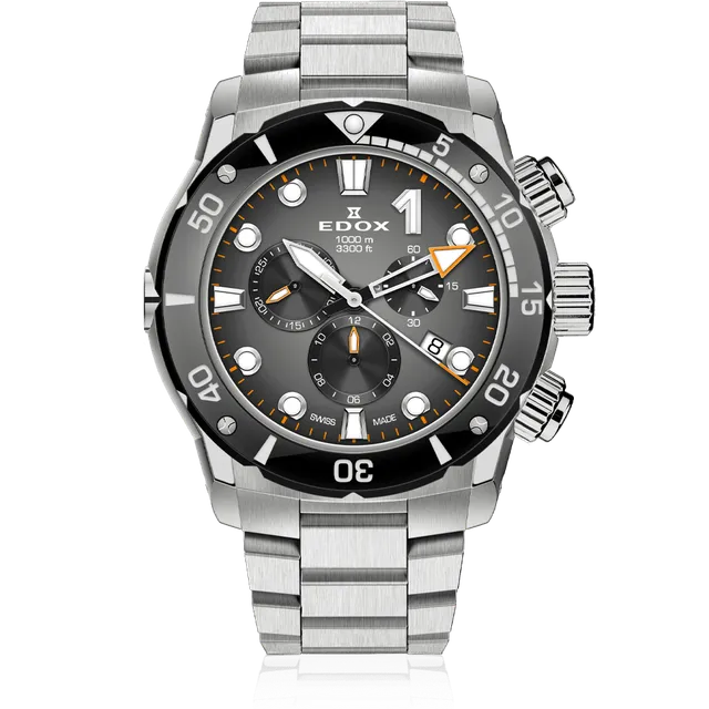 Edox Chronograph herreklokke kronograf automatisk