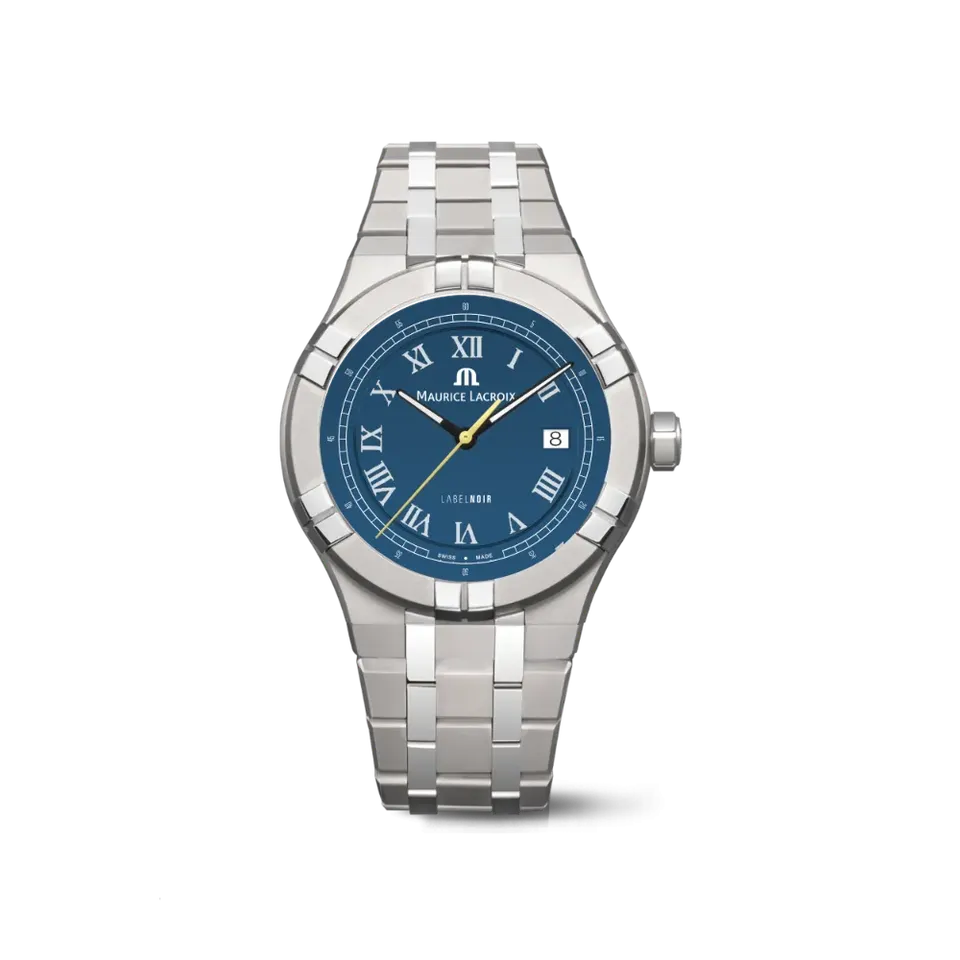 Label Noir Aikon Automatic 42MM klokke titan blå gul