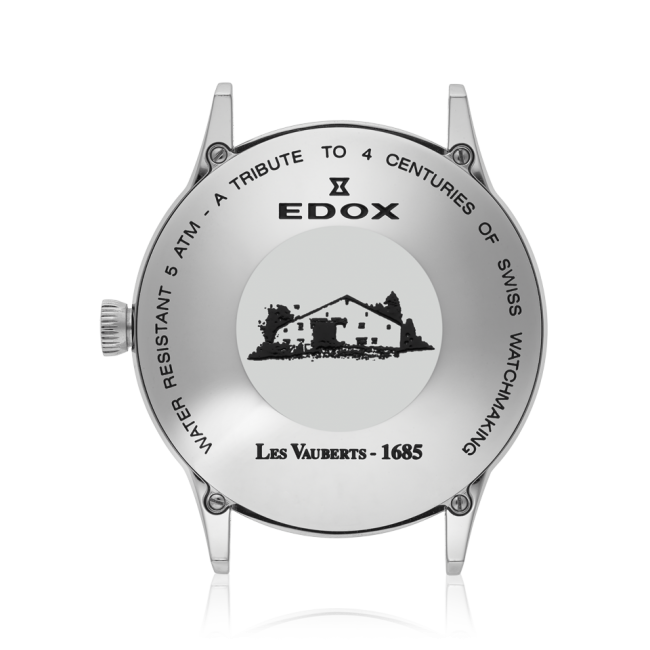 Edox Les Vauberts Open Heart Automatic dressklokke