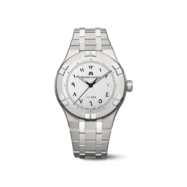 Label Noir Aikon Automatic 42MM herreklokke titan hvit sateng