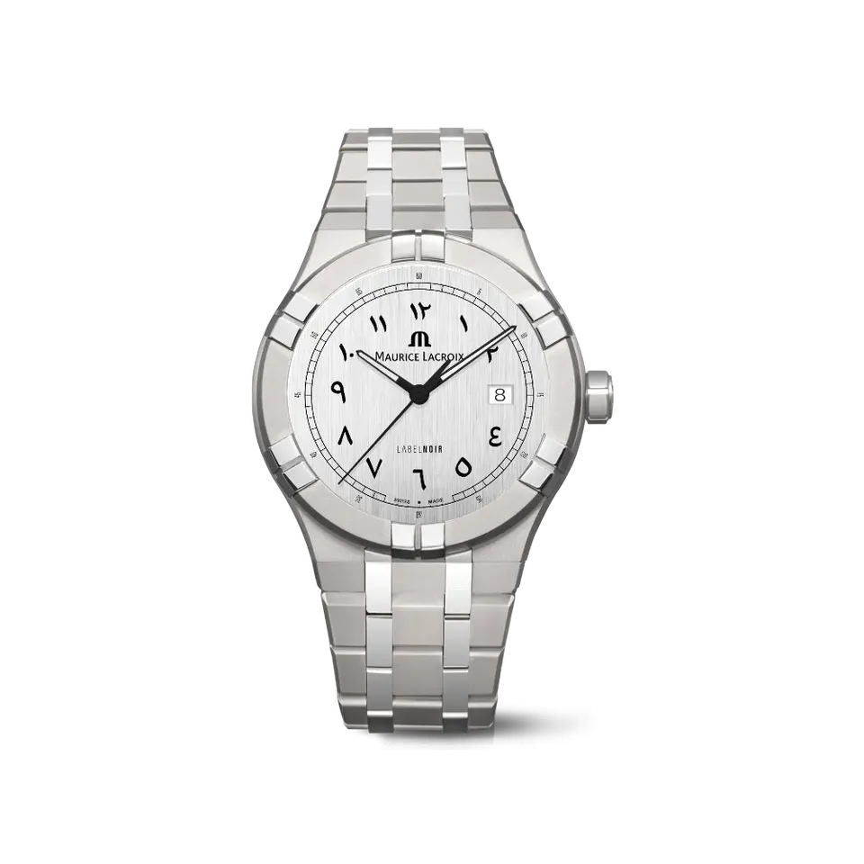 Label Noir Aikon Automatic 42MM herreklokke titan hvit sateng