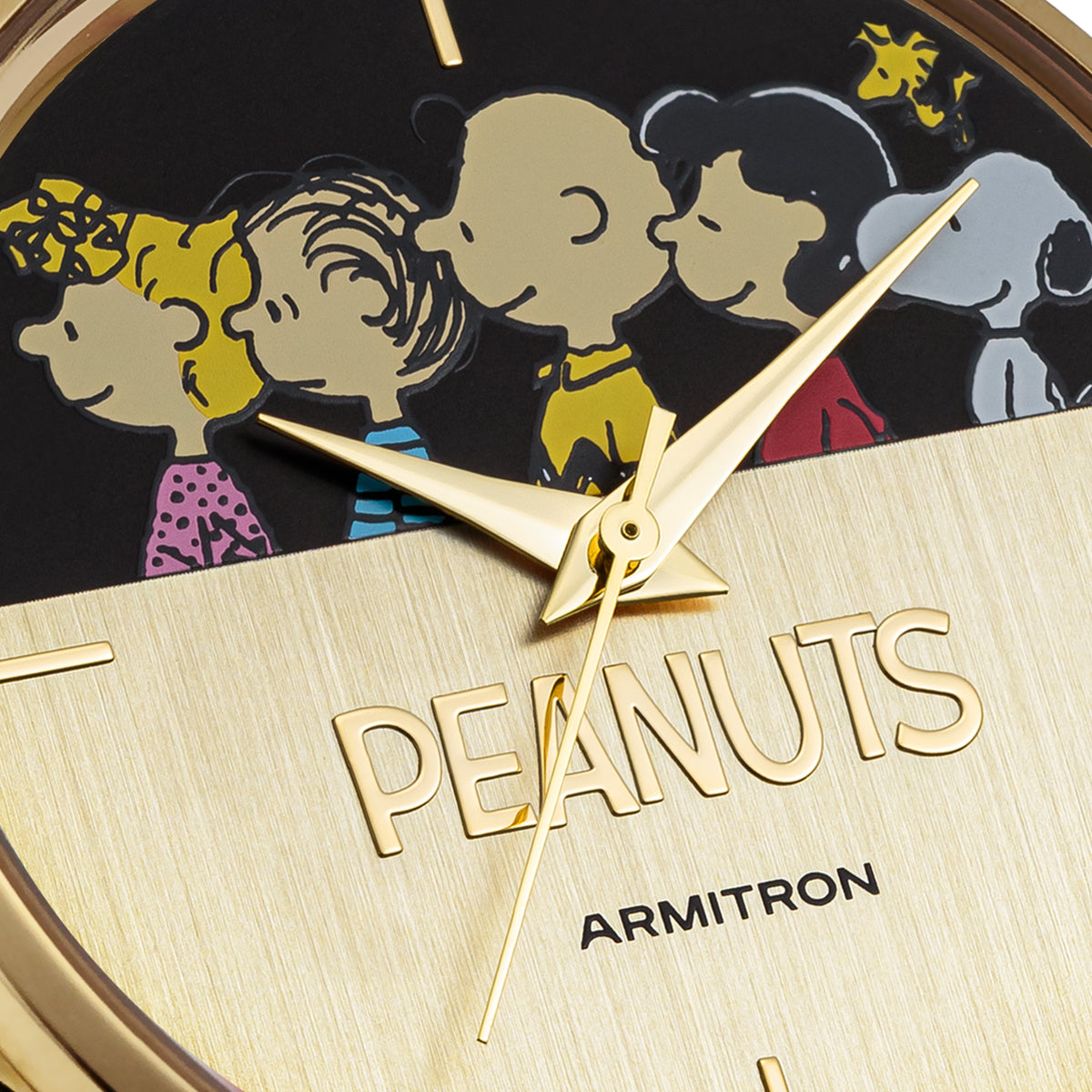 Armitron Peanuts Lineup herreklokke 36 mm sort/gull