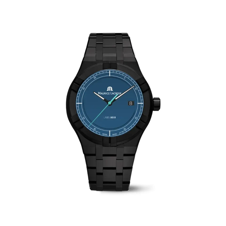 Label Noir Aikon Automatic 42MM herreklokke keramikk blå