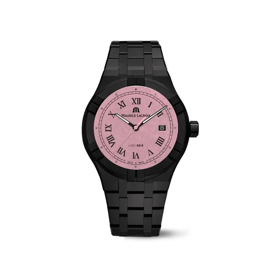 Label Noir Aikon Automatic 42MM klokke rosa laser