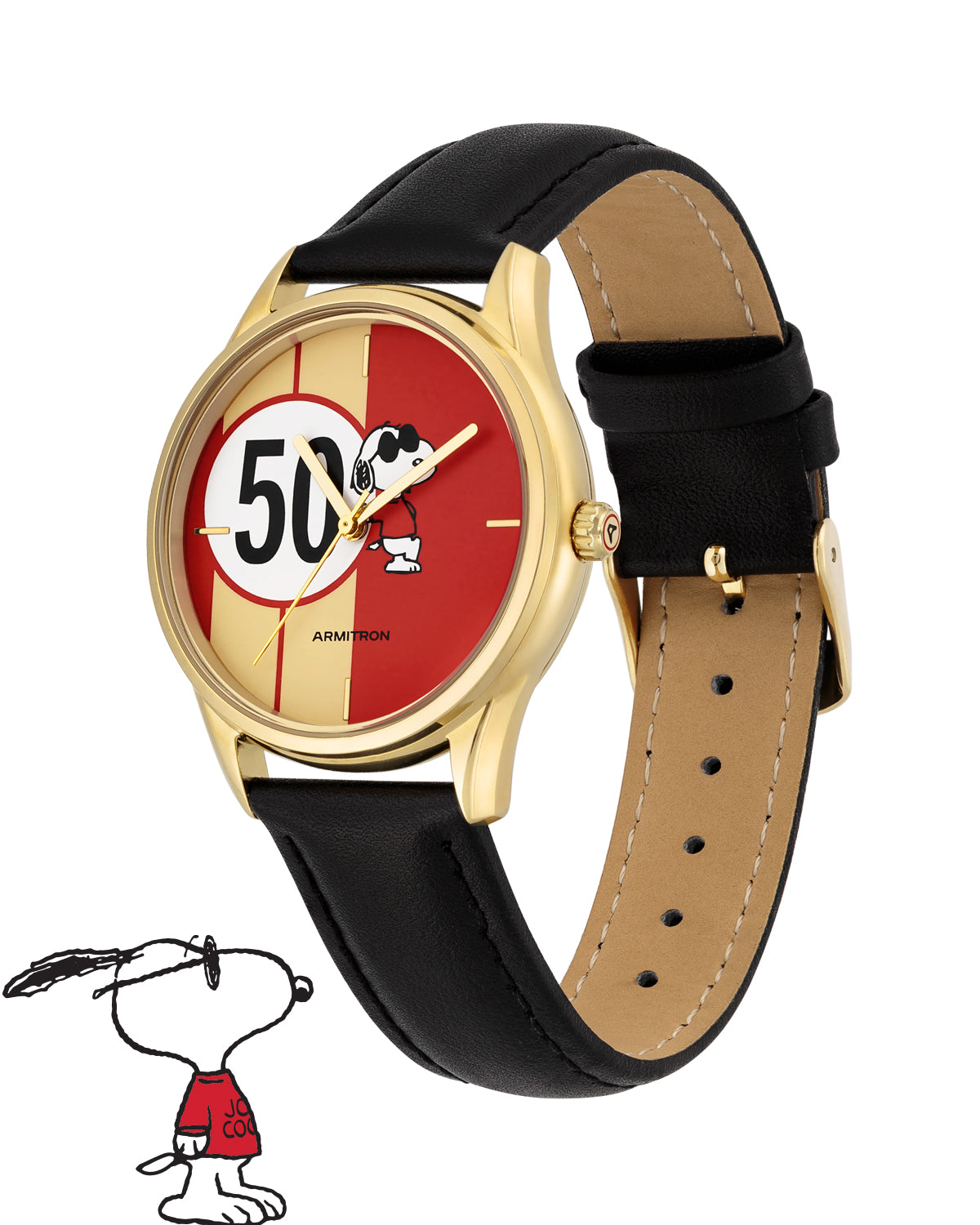Armitron Peanuts Golden Cool herreklokke 36mm limited
