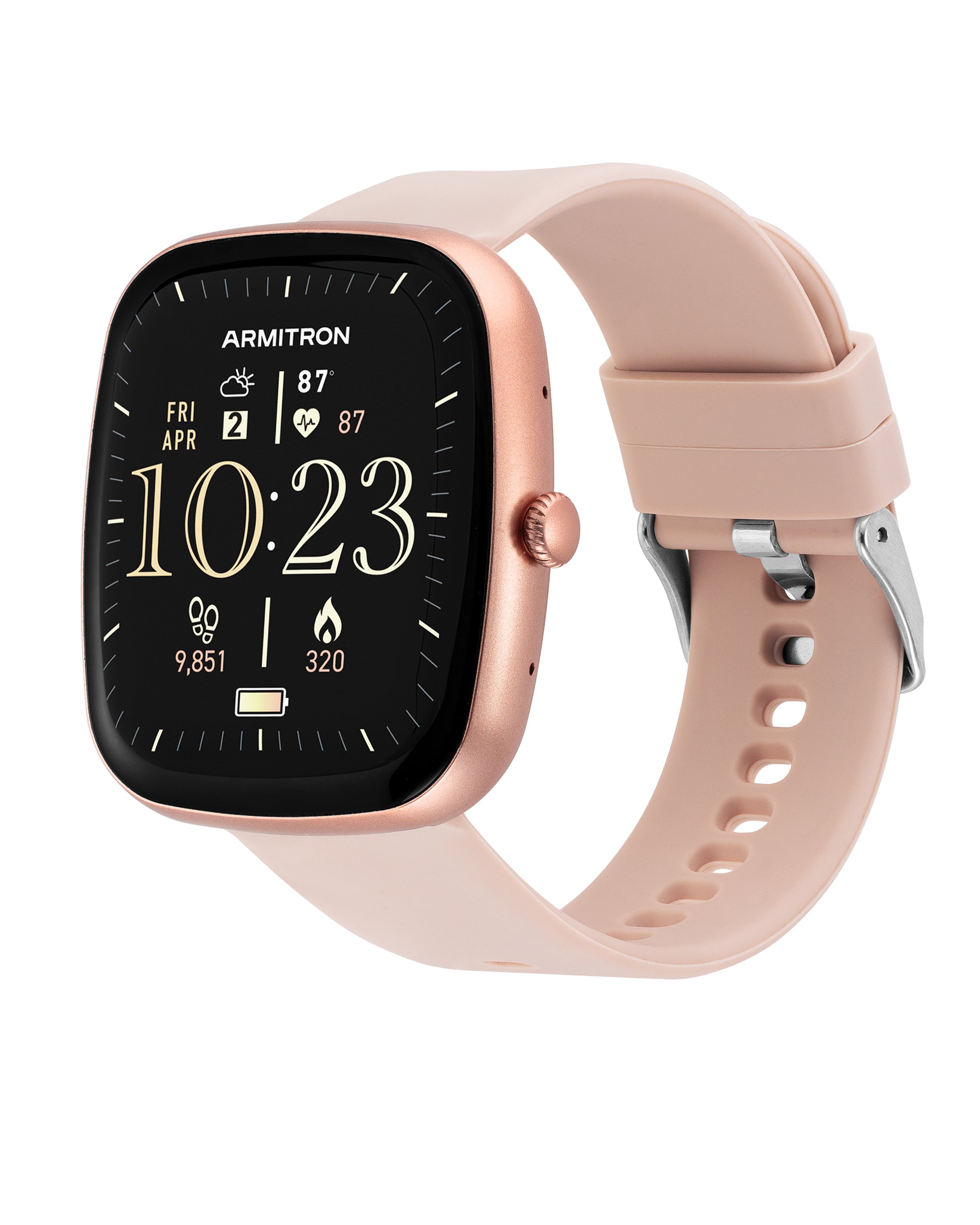 Armitron Lunar 45 mm smartklokke rosa silikon