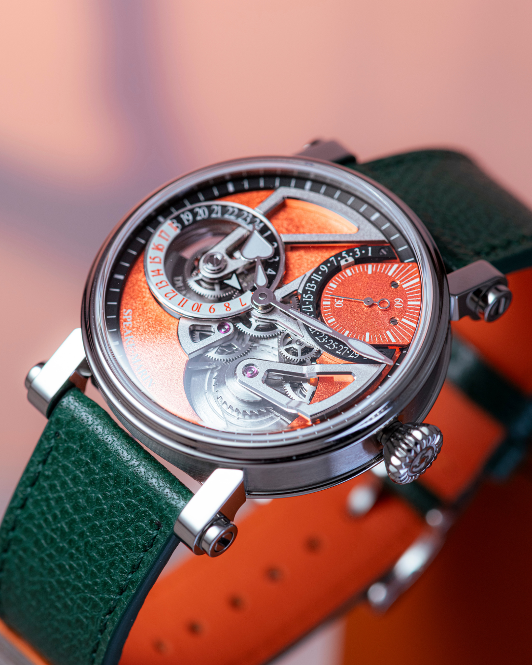Speake-Marin Dual Time Terracotta klokke 42mm titan
