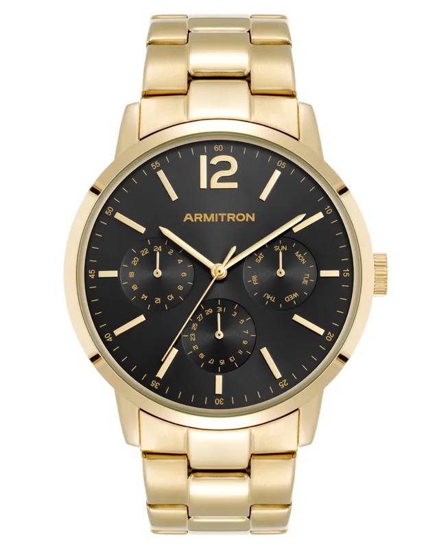 Armitron Hudson 42 mm herreklokke gull kronograf