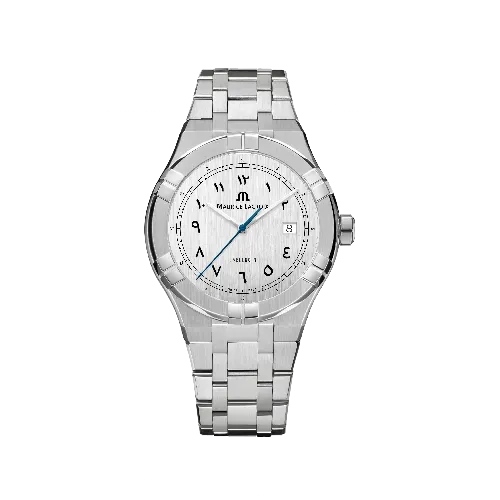 Label Noir Aikon Automatic 42MM klokke hvit satinert stål