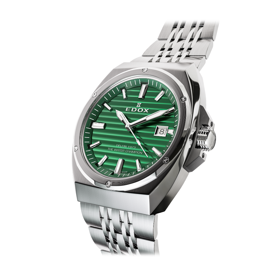 Edox 1973 Date herreklokke gents retro