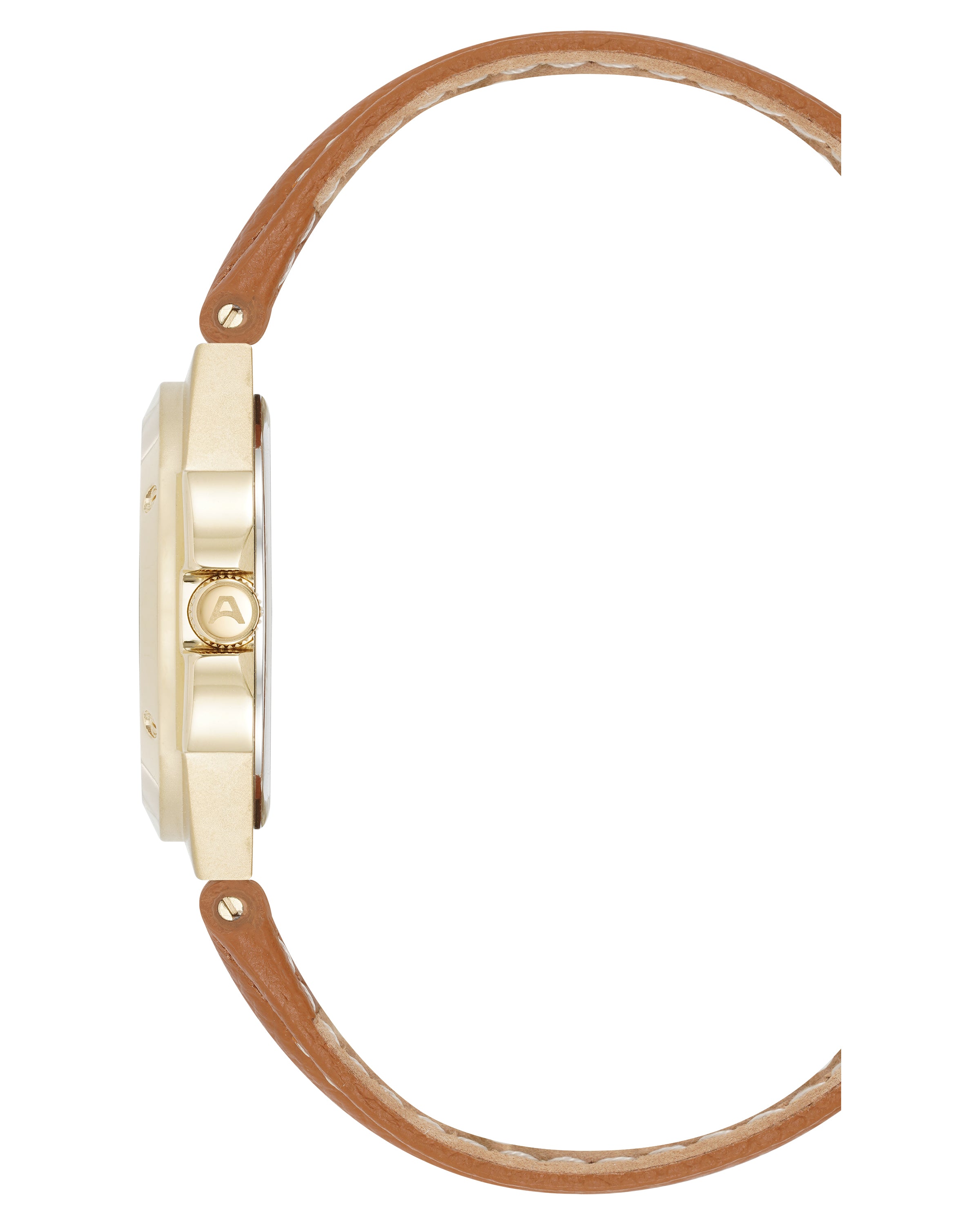 Armitron Parker 38mm herreklokke gull brun sølv