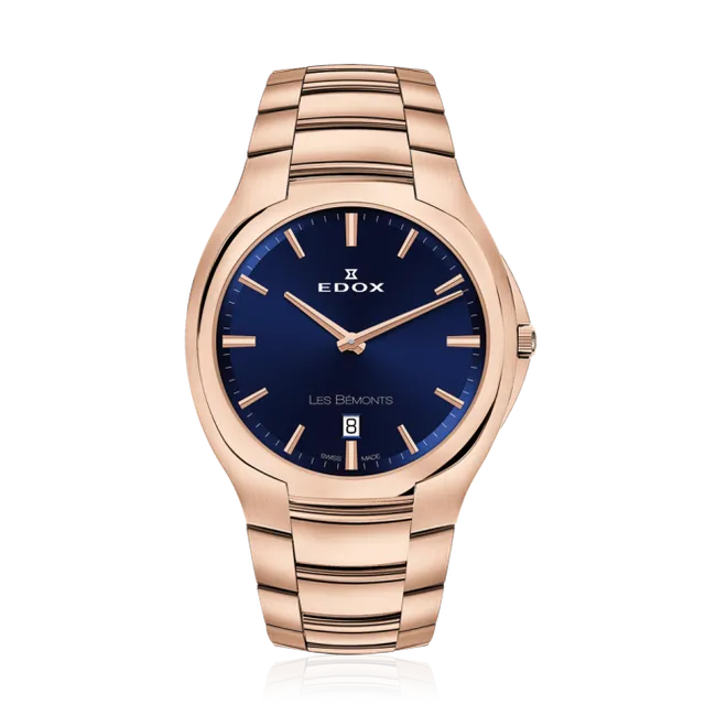 Edox Les Bémonts Ultra Slim Date herreklokke
