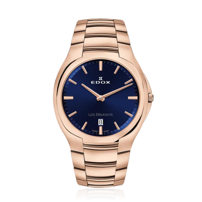 Edox Les Bémonts Ultra Slim Date herreklokke