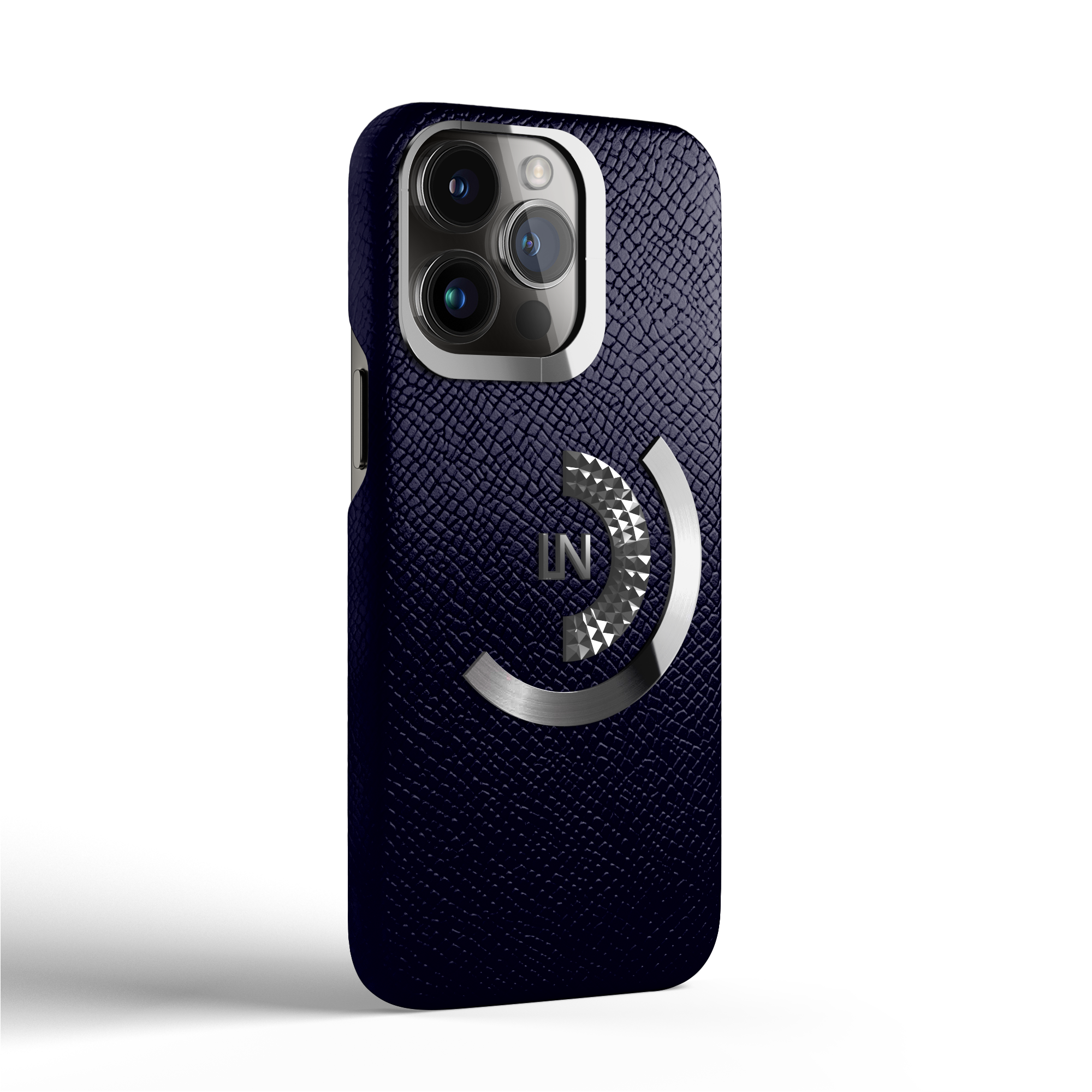 Label Noir Ornate iPhone 14 Pro Max deksel svart lær