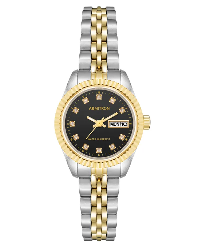 Armitron 75-2475 dameklokke krystall day-date