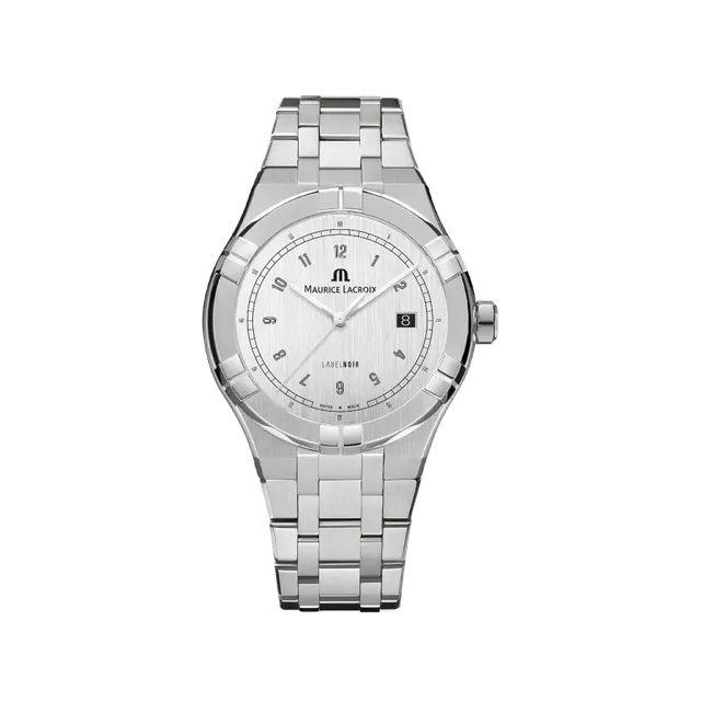 Label Noir Aikon Automatic 42MM armbåndsur stål svart