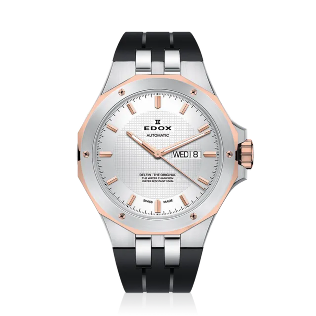 Edox Delfin Day Date Automatic herreklokke