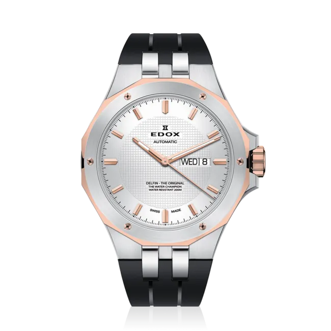 Edox Delfin Day Date Automatic herreklokke