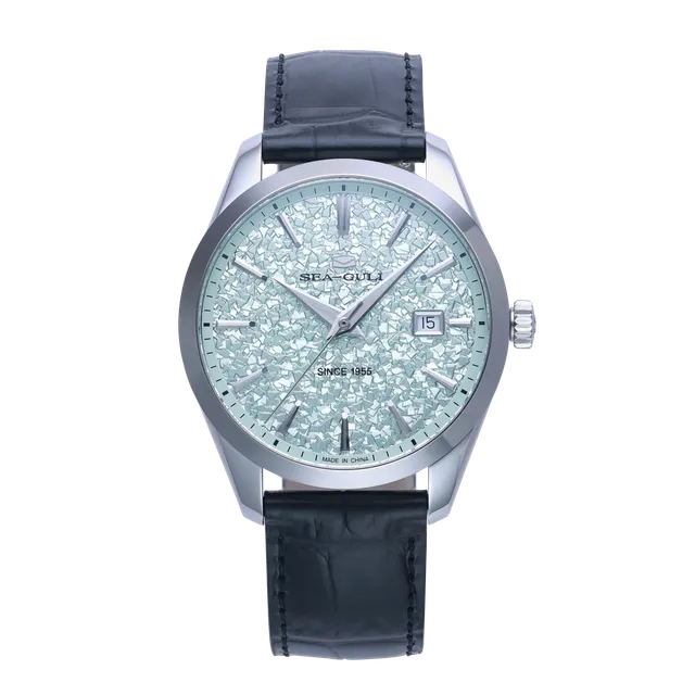 Sea-gull Qingjia 819.92.3026 dressklokke grønn 40mm