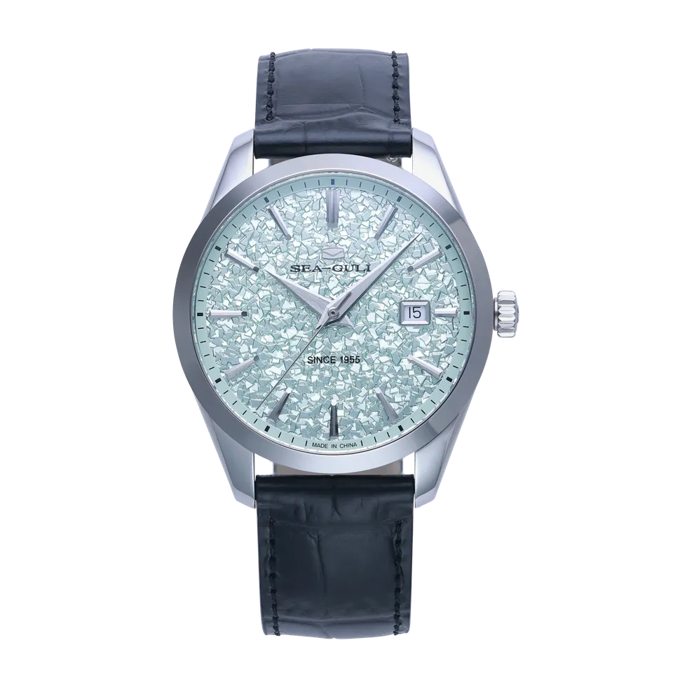 Sea-gull Qingjia 819.92.3026 dressklokke grønn 40mm