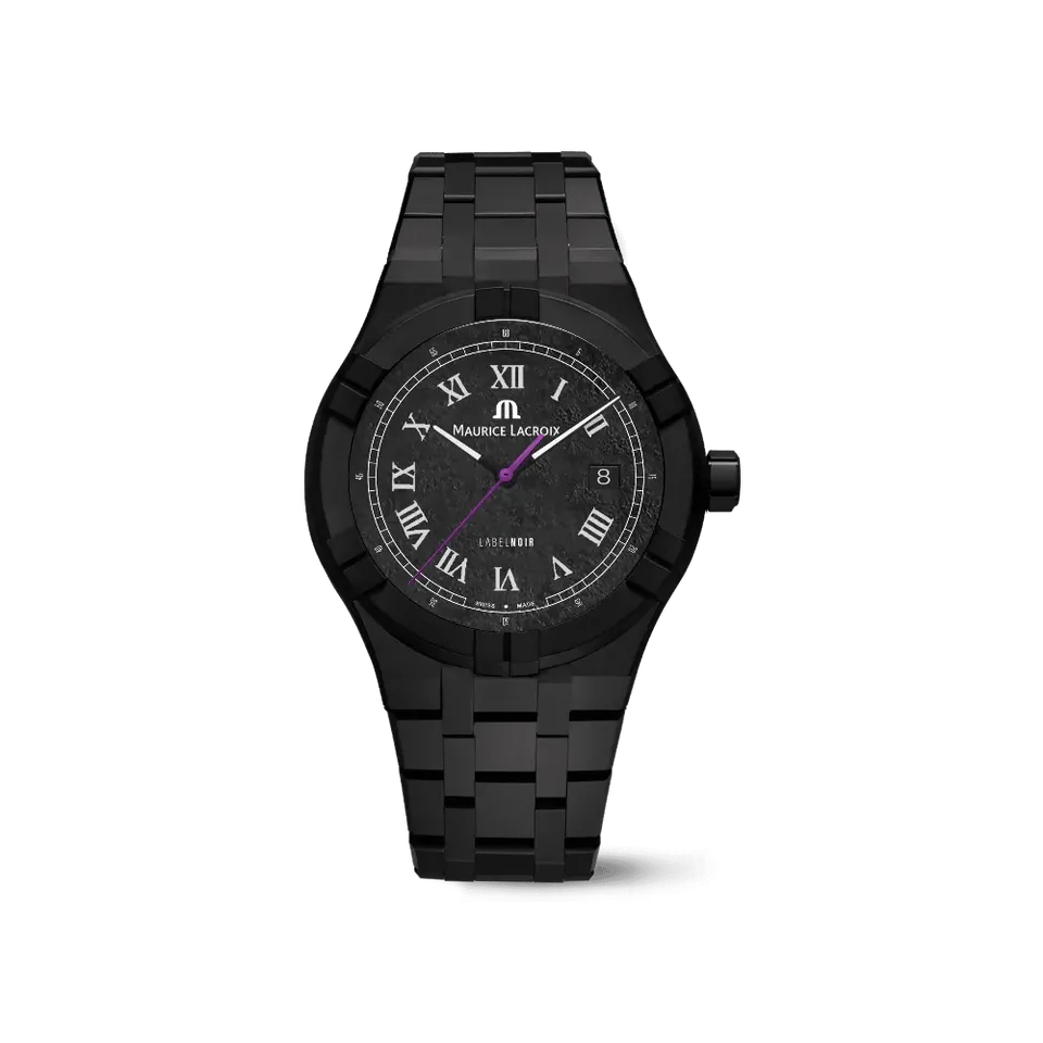 Label Noir Aikon Automatic 42mm klokke keramikk lilla