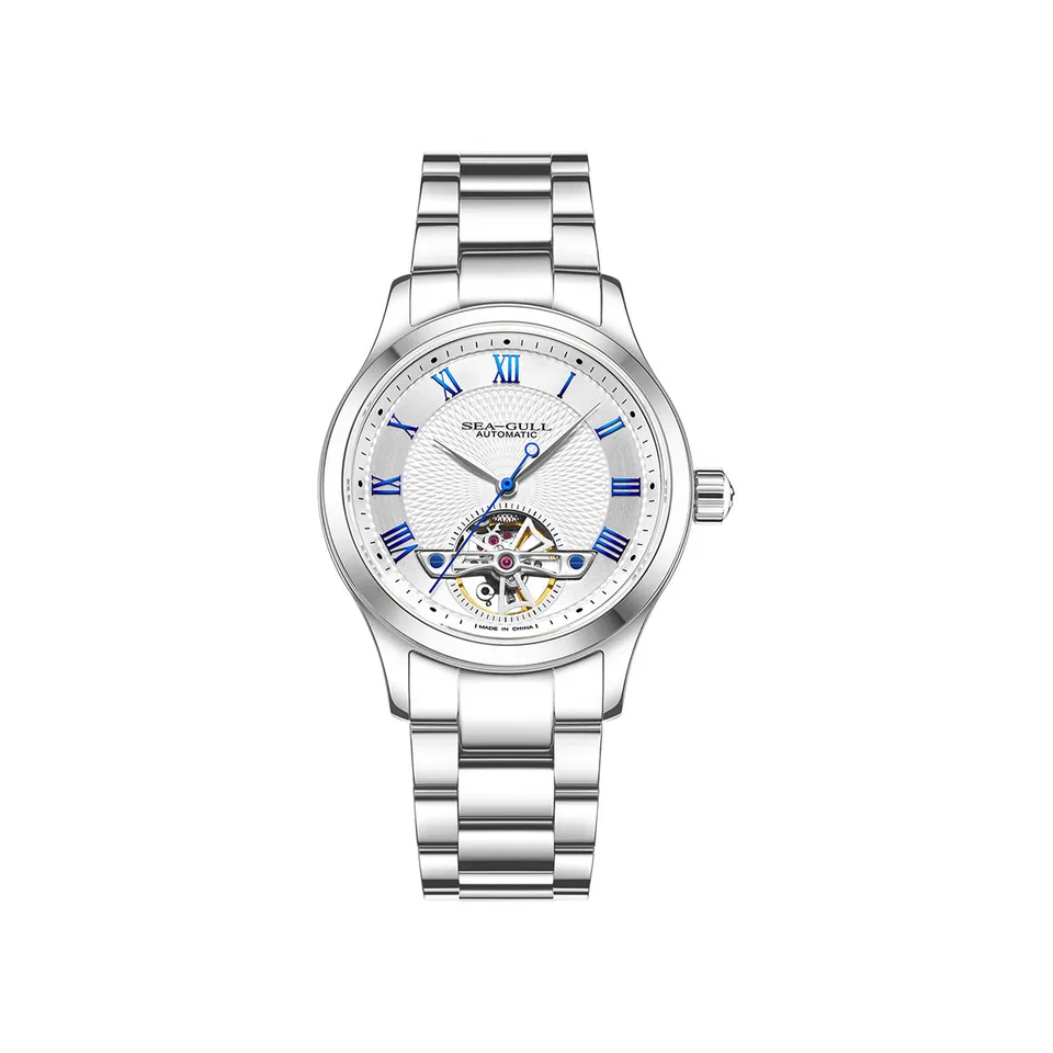 Sea-gull 816.19.1090 herreklokke automatisk blå 39 mm