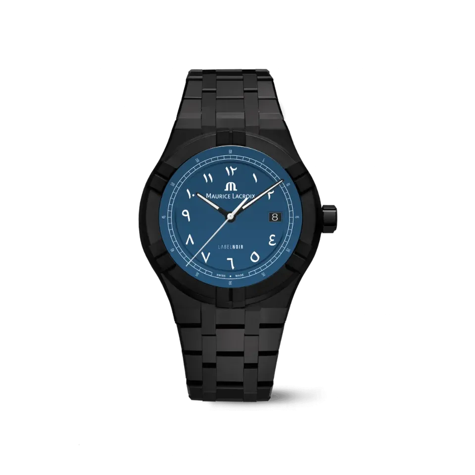 Label Noir Aikon Automatic 42MM klokke blå mikro