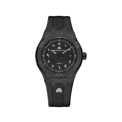 Label Noir Aikon Automatic 42MM klokke PVD svart gummi