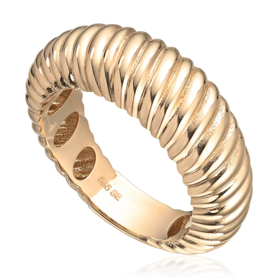 Espeland gullring gult gull 7,8 mm 14K