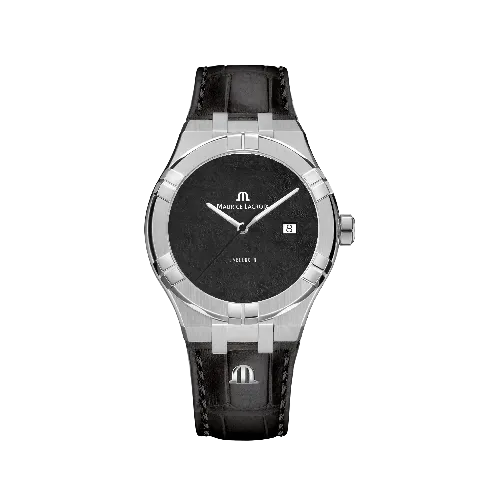 Label Noir Aikon Automatic 42MM klokke hvit lærrem