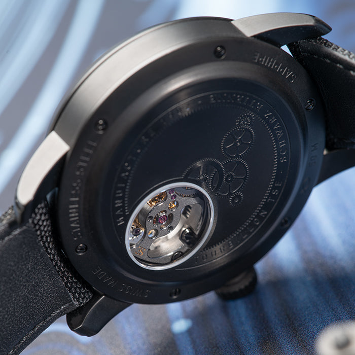 Label Noir Petite Seconde Rétrograde Tourbillon klokke unik