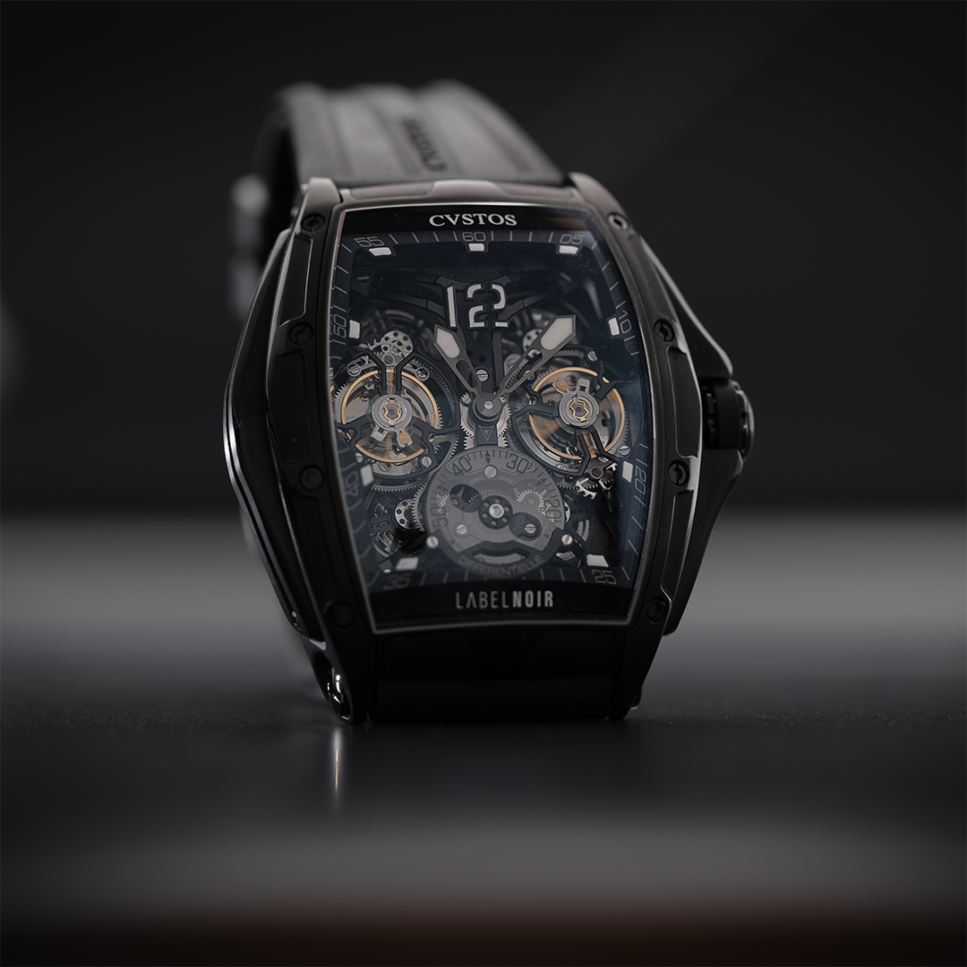 Label Noir Dual Flying Tourbillons klokke differensial