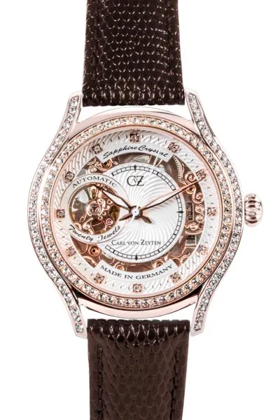 Carl von Zeyten Seewald CVZ0069RWHS dameklokke hvit swarovski