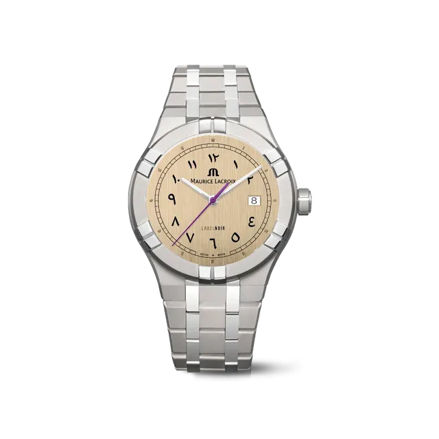 Label Noir Aikon Automatic 42MM klokke titan krem
