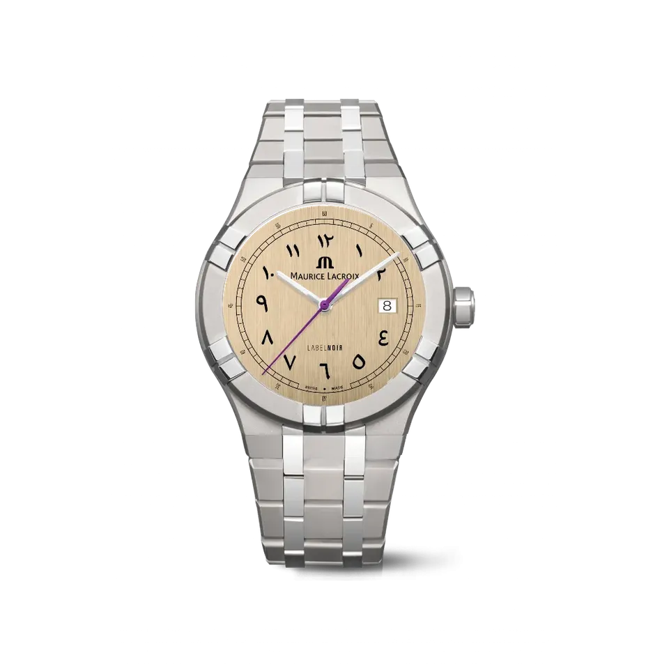 Label Noir Aikon Automatic 42MM klokke titan krem