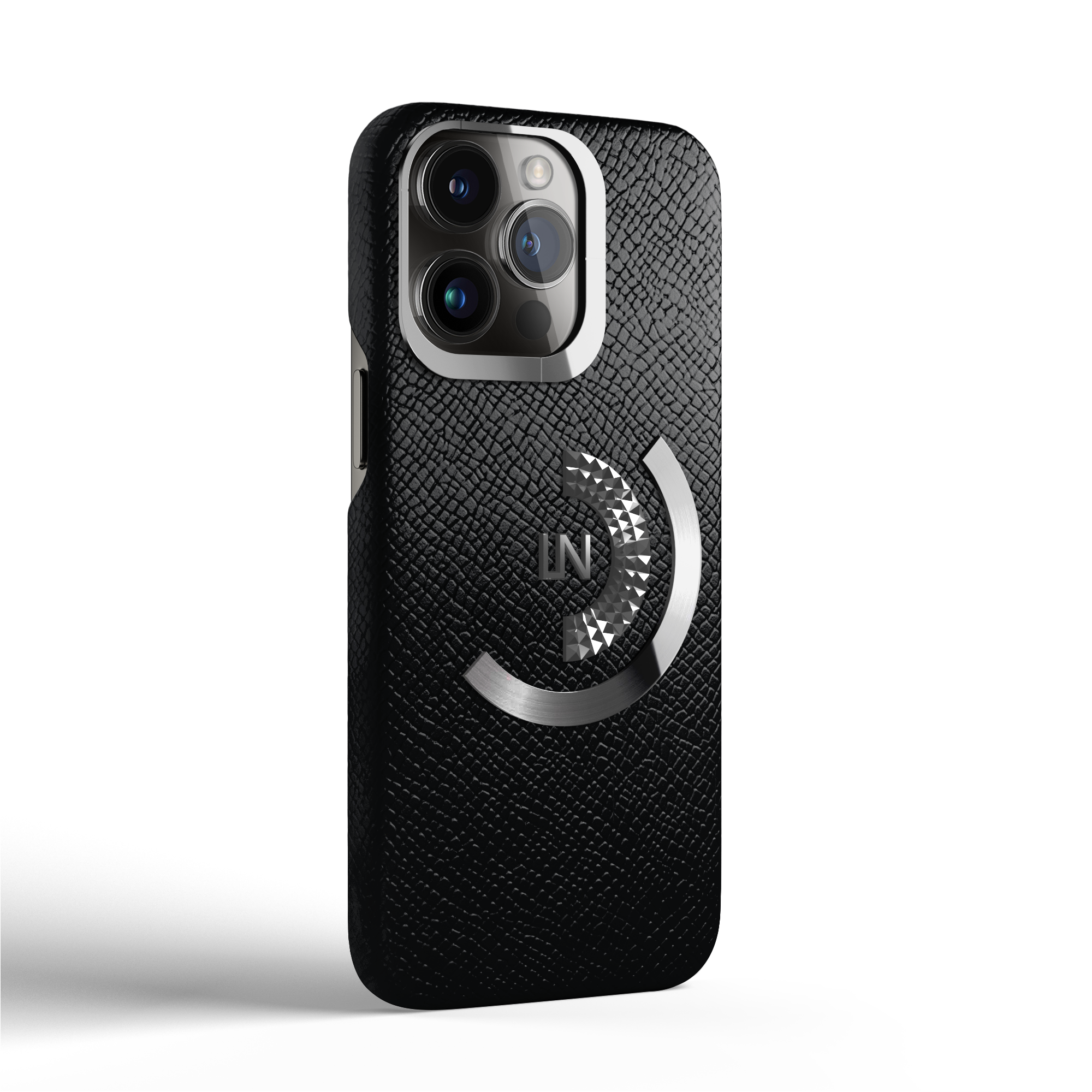 Label Noir Ornate iPhone 13 Pro deksel skinn svart