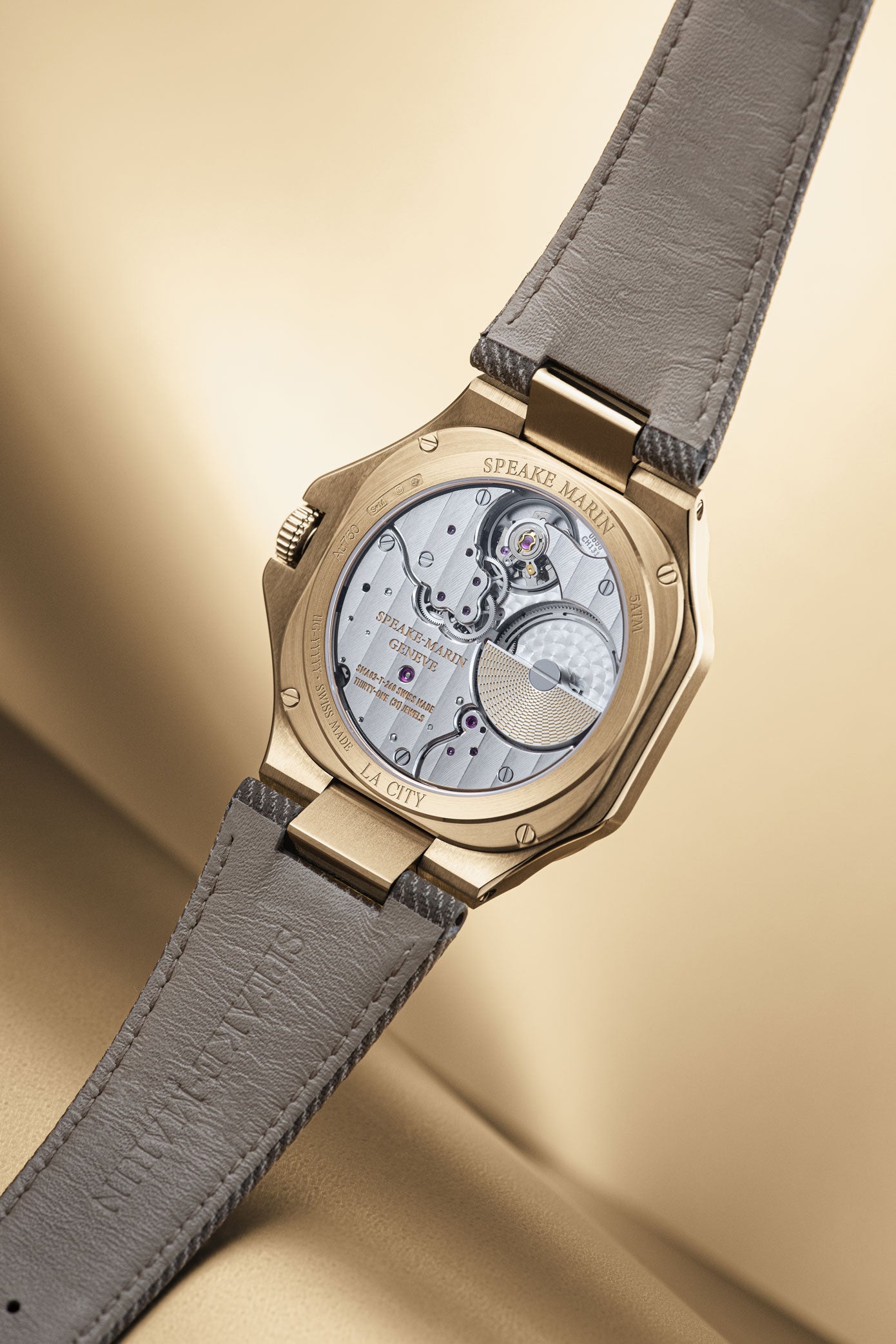 Speake-Marin Ripples Gold klokke roségull