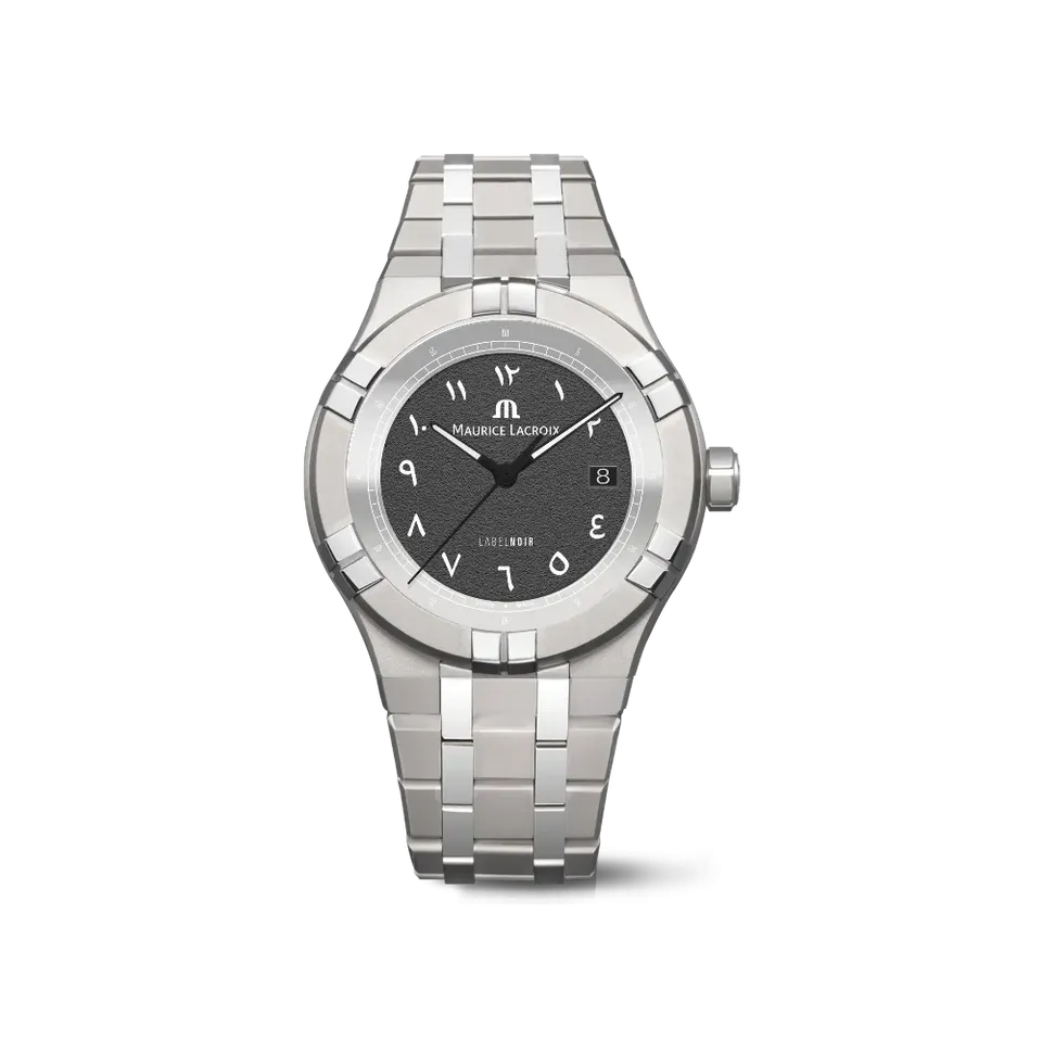 Label Noir Aikon Automatic 42MM klokke titan svart arabisk
