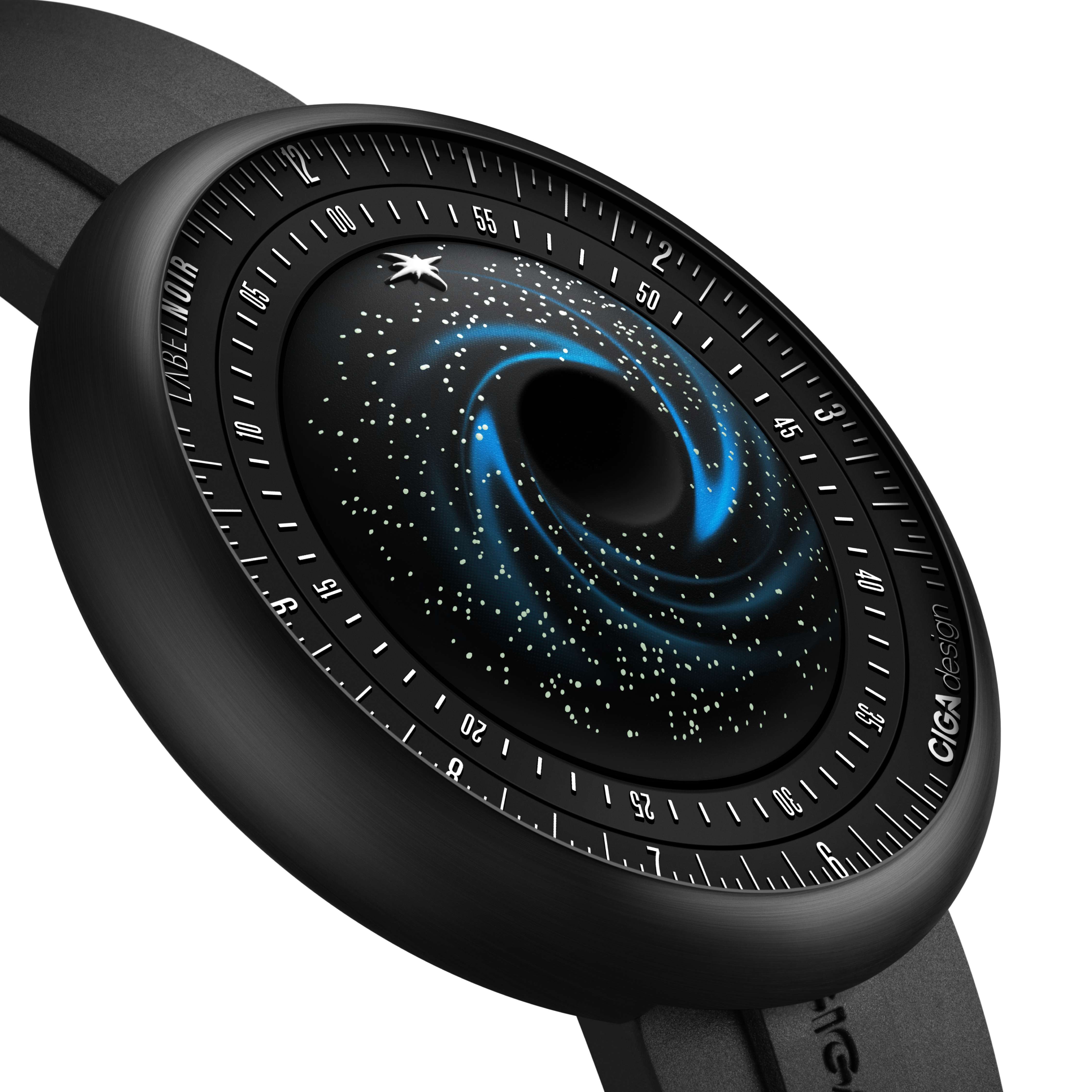 CIGA Design Blue Planet Black Star automatisk titan